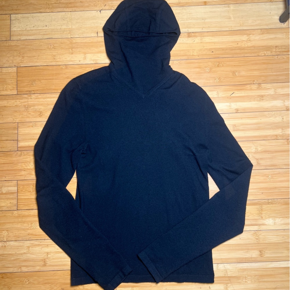 Bottega size Med black hooded shirt